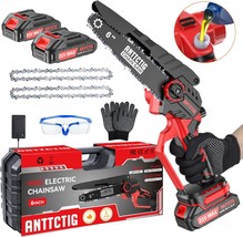 Mini Chainsaw Cordless, 6 Inch Small Electric Chainsaw Battery Powered,,... - $42.98