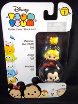 Disney Tsum Tsum 3 pack Series 1 Mickey Alice Winne the Pooh #20 - $7.95