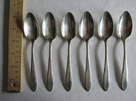 Oneida Nobility Plate REVERIE Silverplate Flatware 1937 Lot 6x Tea Spoon 6.1&quot; - £12.90 GBP