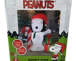 6.5 Ft Peanuts Snoopy Airblown Inflatable Holiday Christmas Lighted Yard... - $130.00