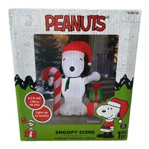 6.5 Ft Peanuts Snoopy Airblown Inflatable Holiday Christmas Lighted Yard Display - £104.55 GBP