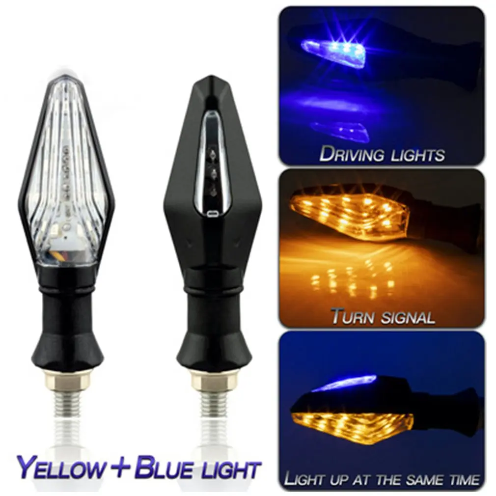 Cycle led turn signal light indicators amber blinker light flashers lighting motorcycle thumb200