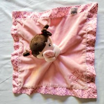 Garanimals Pink Doll MY BEST FRIEND Lovey Security Blanket Polka Dot Satin Brown - $12.87