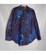 Robert Graham Shirt Mens 1XLT Limited Edition Cosmic Garden Glass Buttons - $5,626.22 MXN
