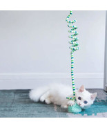 Interactive Hanging Cat Toy – Teaser Wand with Bell for Kittens &amp; Cats - $31.53 CAD