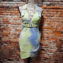 Dolls Kill Capsulle Green and Blue Tie dyed Dress Size M - $29.99