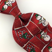Zylos Gold George Machado Snowman Candy Cane Christmas Necktie Ties XO-12 Nwt - £15.77 GBP