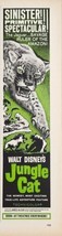 1960 Magazine Movie Ad Walt Disney&#39;s &quot;Jungle Cat&quot; Jaguar in Amazon  - £11.69 GBP