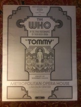 Mint THE WHO Concert Poster Tommy at Metropolitan Opera House - $349.99