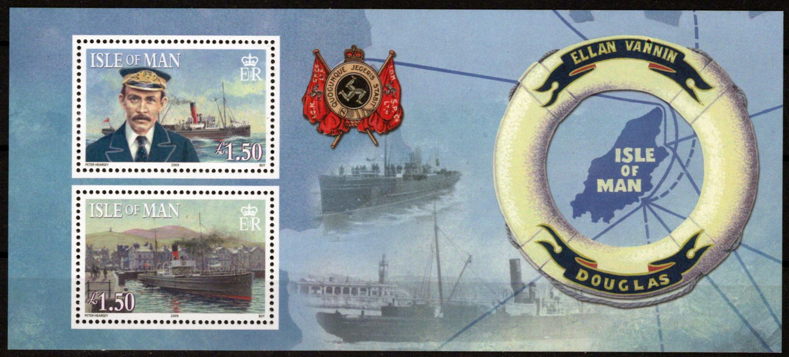 Primary image for ZAYIX Isle of Man 1340 MNH Sinking Ellan Vannin Ships Capt. Teare 061223SM199M