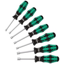 Wera 395 Hollowed /7 SAE 3/16&quot; - 1/2&quot; Nutdriver SET - £72.07 GBP