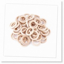 100PCS Eco-Friendly Natural Wooden Rings 30mm/1.18inch Unfinished Wood Loop Circ - $41.57