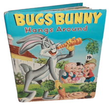 Vintage Children&#39;s Book Looney Tunes Bugs Bunny Hangs Around 1957 Tell-A... - $131.92 MXN