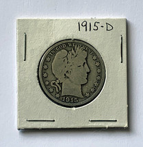 1915 D Barber Half Dollar  - £35.10 GBP