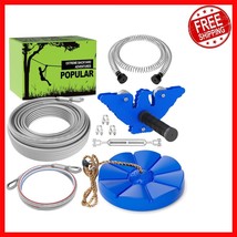 Sturdy Backyard Zip Line Kit for Kids 3+ - Adjustable Length &amp; Durable D... - $1,394.84 MXN