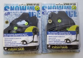 2 Pairs Jordan David Spare Spike™ Snow &amp; Ice Traction Cleats Size Medium. - £19.93 GBP