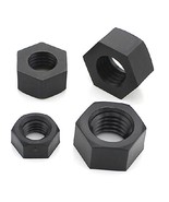 Bluemoona 100 Pcs - Nylon Hex Nuts Black Metric Thread Plastic Hex Head ... - £5.09 GBP