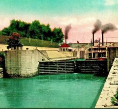 New Canal Locks Louisville Kentucky KY UP 1910s Vtg Postcard Unused Q21 - £4.61 GBP