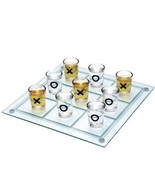 10 Piece Glass Drinking Adult Game Tic Tac Toe 9 Shot Glasses Naughts &amp; ... - $409.27 MXN