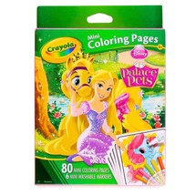 Crayola Disney Princess Palace Pets Mini Coloring Pages with 6 Washable Markers - £5.34 GBP