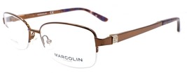 Marcolin MA5011 045 Women&#39;s Eyeglasses Frames Half Rim 54-17-140 Shiny B... - £39.02 GBP