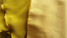 Yellow Rust Maxi Chiffon Skirt Women Summer Custom Plus Size Chiffon Skirt image 7