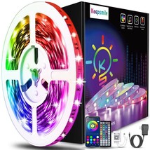 65.6 Ft LED Strip Lights Control Music Sync Color Changing &amp; Remote Any Room NEW - £18.44 GBP