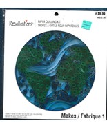 New sealed Recollections Paper Quilling Kit Blue &amp; Green Design - $12.50