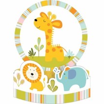 Happi Jungle Baby Shower Honeycomb Centerpiece Giraffe Lion Elephant 1st Birthda - £5.09 GBP