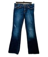 Plastic By Gly Womens Jr. 7 Medium Wash Boot Cut Distressed Embroidered ... - €24,08 EUR