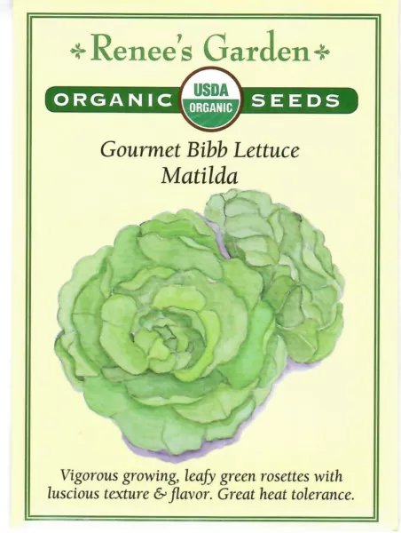 Lettuce Gourmet Bibb Matilda Organic Vegetable Seeds Renee&#39;S 12/24 Fresh New - £10.74 GBP