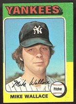 New York Yankees Mike Wallace 1975 Topps # 401 Ex Oc - £0.39 GBP