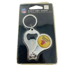 Chicago Bulls NFL 3-IN-1 Keychain, Nail Clipper, Bottle Opener Keychain - £3.94 GBP