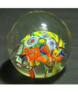 Millefiori Art Glass Paperweight - €30,39 EUR