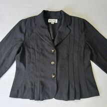 Danny & Nicole RN#67473 Women's Black 3-Button Blazer Jacket Size 12P image 13