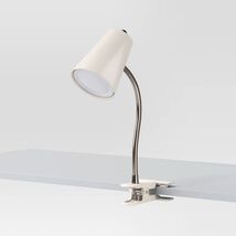 Room Essentials Clip Table Lamp White with LED Light Bulb Included - $21.51 CAD