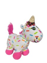Peek A Boo Toys Sprinkles The Unicorn Rainbow Ice Cream Cone Horn Plush 9&quot; - $19.80