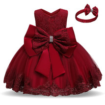 2023 New Fashion Wedding Birthday Party Dress Christams Dress For Girl 1-5 Years - £31.59 GBP
