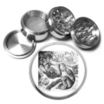 Cute Sloth Images D10 Aluminum Herb Grinder 2.5&quot; 63mm 4 Piece - £13.41 GBP