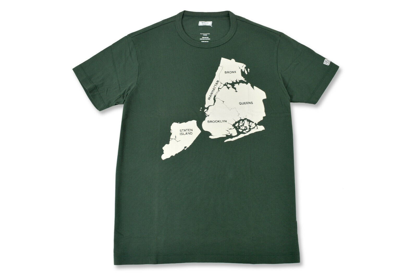Primary image for American Eagle Tailgate Mens Green NYC Map Graphic Tee Shirt, XL X-Large 3292-5