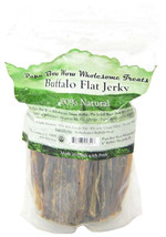 Papa Bow Wow Buffalo Flat Jerky Dog Treats - 100% Natural Dehydrated Buffalo Mea - £40.98 GBP+
