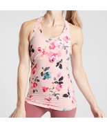 Athleta Shanti Floral Printed Tank Orchid Pink Medium NEW - $570.20 MXN