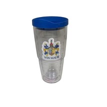 Clear Plastic Lidded Double Wall Insulated Tumbler Von Maur Tervis Hot C... - $18.67