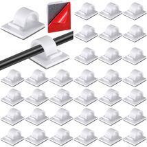 Cable Clips Self Adhesive Wire Organizer Holder White Large 120 Pieces - $194.18 MXN
