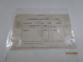 NEW YORK CENTRAL &amp; HUDSON RAILROAD FRIEGHT BILL 10/22/1912  EPHEMERA - $40.00