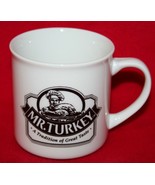 Vintage Mr. Turkey Brand Logo Brown Coffee Mug Lunch Meat Cold Cuts PROMO - $272.30 MXN