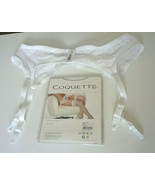 Cortland Imtimates by Rago White Stretch Lace Garter Belt &amp; Stockings St... - $53.46 CAD