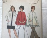 9869 Vtg Sz 16 Simplicity Sewing Pattern Misses Lined Cape Cardigan Casu... - $21.49