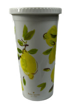 Kate Spade New York Insulated Tumbler With Lid Yellow Lemons Garden Floral - £9.62 GBP