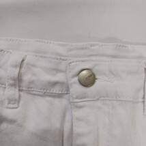 Shein Women’s White Cotton Blend Frayed Denim Skirt Size Large  image 12